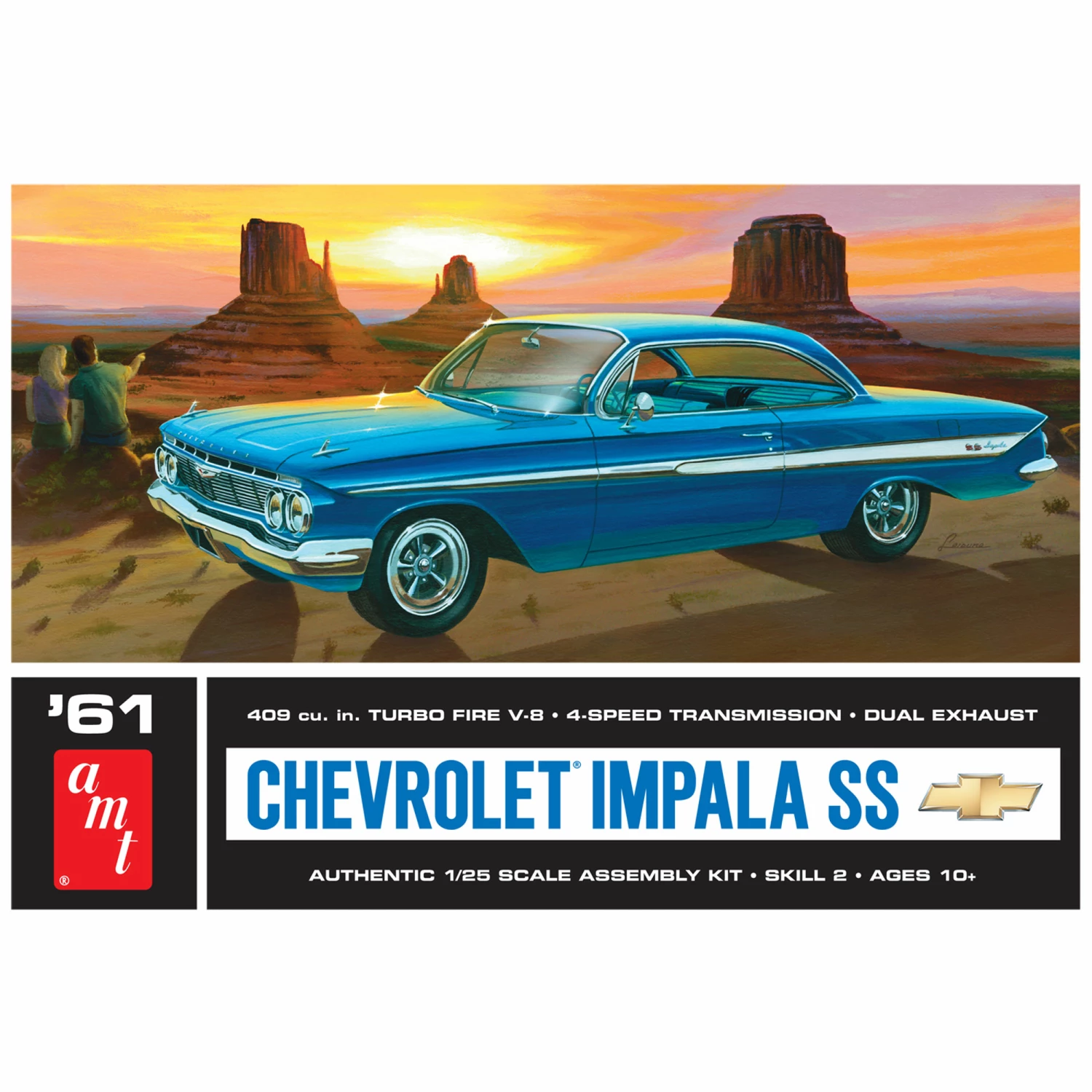 AMT 1/25, 1961 Chevy Impala SS, Model Kit for 1/24 - 1/25 3 AMT 1/25, 1961 Chevy Impala SS, Model Kit for 1/24 - 1/25