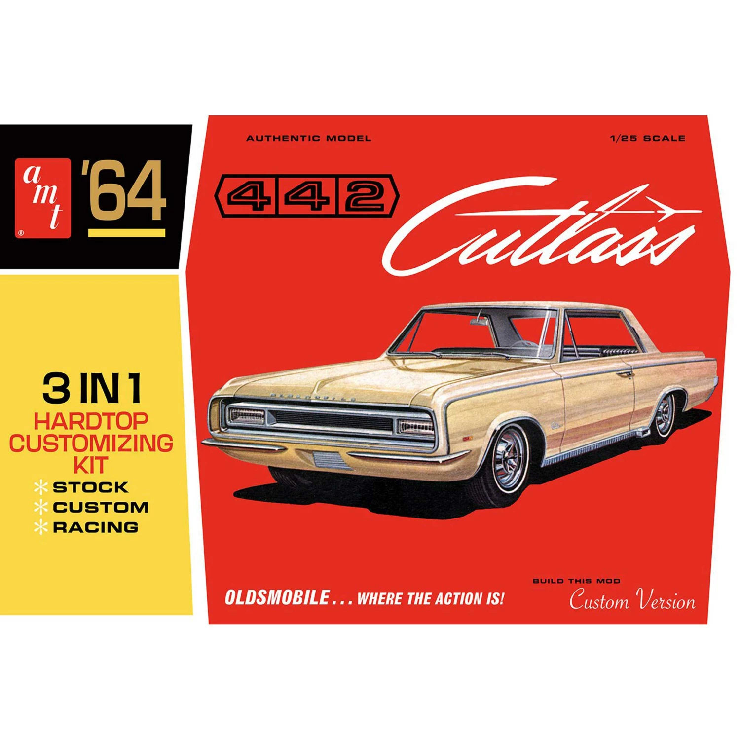 AMT 1/25 1964 Olds Cutlass 442 Hardtop for 1/24 - 1/25 3 AMT 1/25 1964 Olds Cutlass 442 Hardtop for 1/24 - 1/25