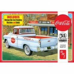 AMT 1/25, 1955 Chevy Cameo Pickup Coca-Cola, Model Kit for 1/24 - 1/25