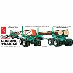 AMT 1/25, Peerless Logging Semi Trailer Model Kit for 1/24 - 1/25