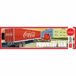 AMT 1/25 Fruehauf Beaded Van Semi Trailer Coca-Cola Model Kit for 1/24 - 1/25
