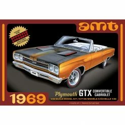 AMT 1/25 1969 Plymouth GTX Convertible, Model Kit for 1/24 - 1/25