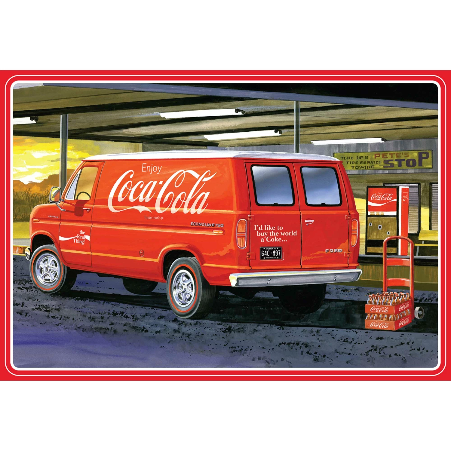 AMT 1/25 1977 Ford Van with Vending Machine, Coca-Cola for 1/24 - 1/25 3 AMT 1/25 1977 Ford Van with Vending Machine, Coca-Cola for 1/24 - 1/25