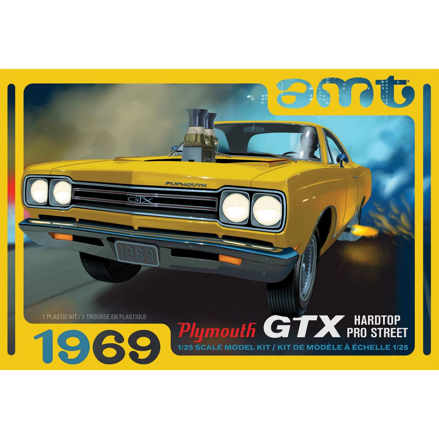 AMT 1/25 1969 Plymouth GTX Hardtop Pro Street for 1/24 - 1/25 3 AMT 1/25 1969 Plymouth GTX Hardtop Pro Street for 1/24 - 1/25