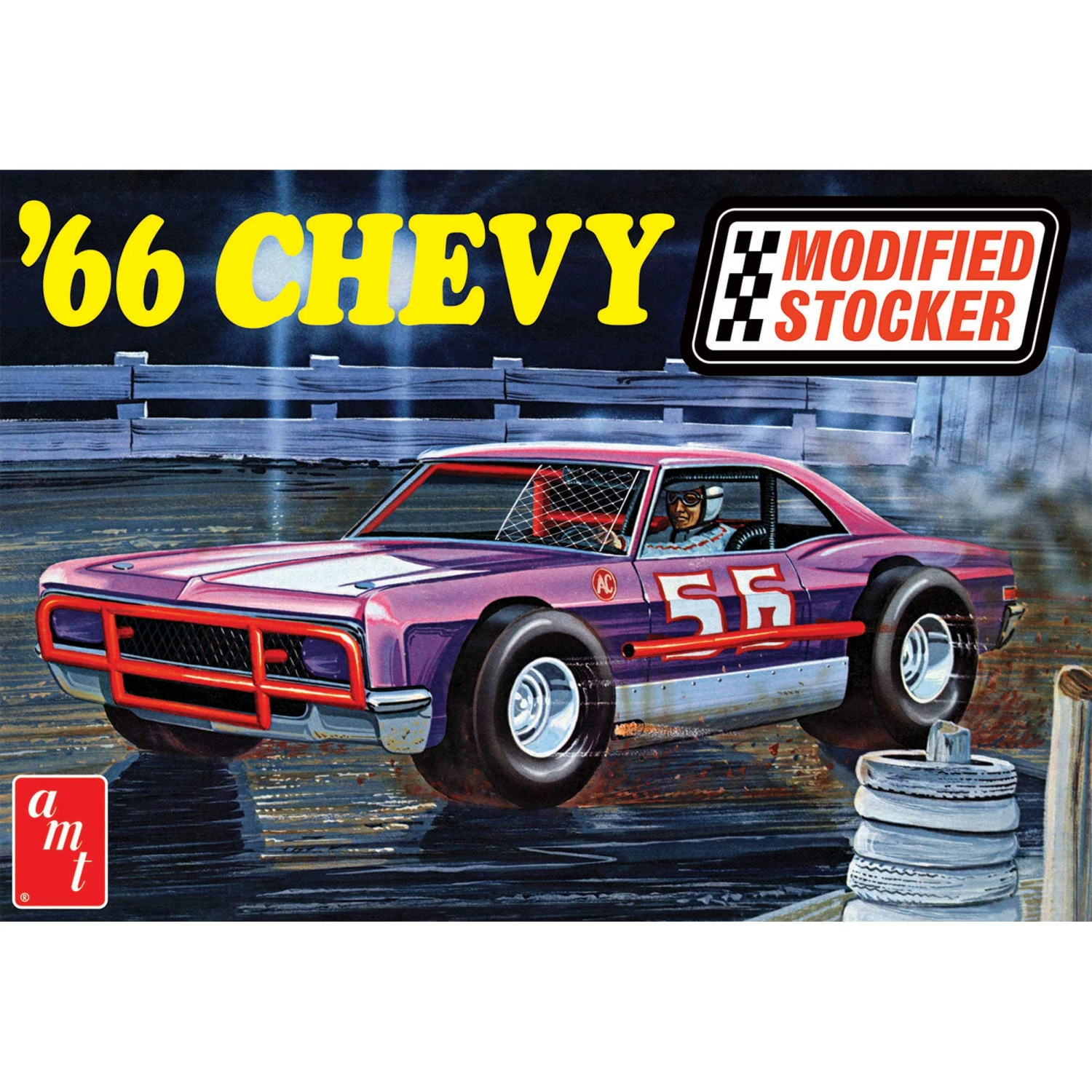 AMT 1/25 1966 Chevy Impala Modified Stocker for 1/24 - 1/25 3 AMT 1/25 1966 Chevy Impala Modified Stocker for 1/24 - 1/25