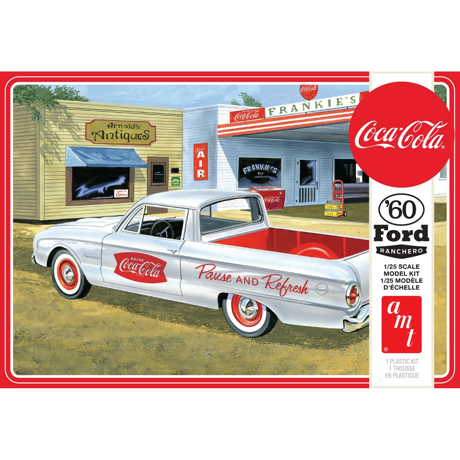 AMT 1/25 1960 Ford Ranchero with Coke Chest Coca-Cola for 1/24 - 1/25 3 AMT 1/25 1960 Ford Ranchero with Coke Chest Coca-Cola for 1/24 - 1/25