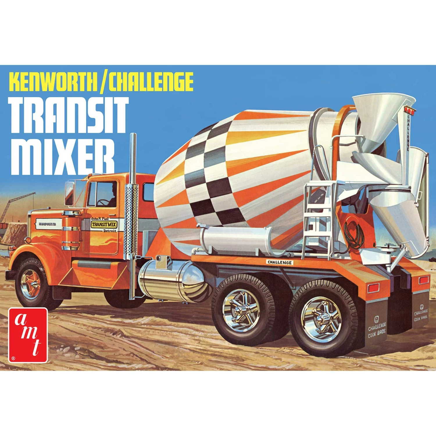 AMT 1/25 Kenworth Challenge Transit Cement Mixer for 1/24 - 1/25 3 AMT 1/25 Kenworth Challenge Transit Cement Mixer for 1/24 - 1/25
