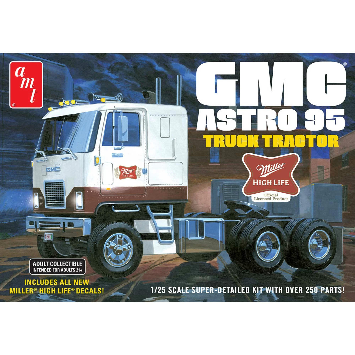 AMT GMC Astro 95 Semi Tractor (Miller Beer) for 1/24 - 1/25 3 AMT GMC Astro 95 Semi Tractor (Miller Beer) for 1/24 - 1/25