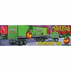 AMT 1/25 Fruehauf Beaded Van Semi Trailer Hauler, Rat Fink for Vehicles