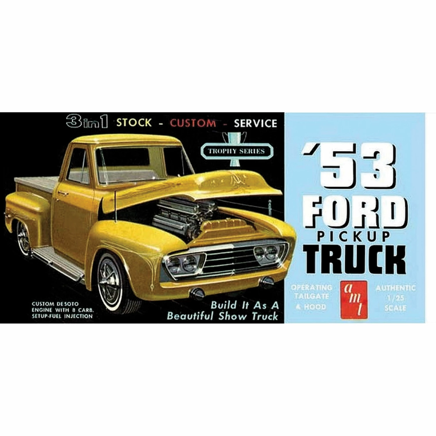 AMT 1/25 1953 Ford Pickup for 1/24 - 1/25 3 AMT 1/25 1953 Ford Pickup for 1/24 - 1/25