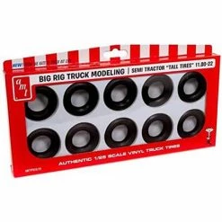 AMT 1/25 Semi Truck Tall Tires Pack for Accessories